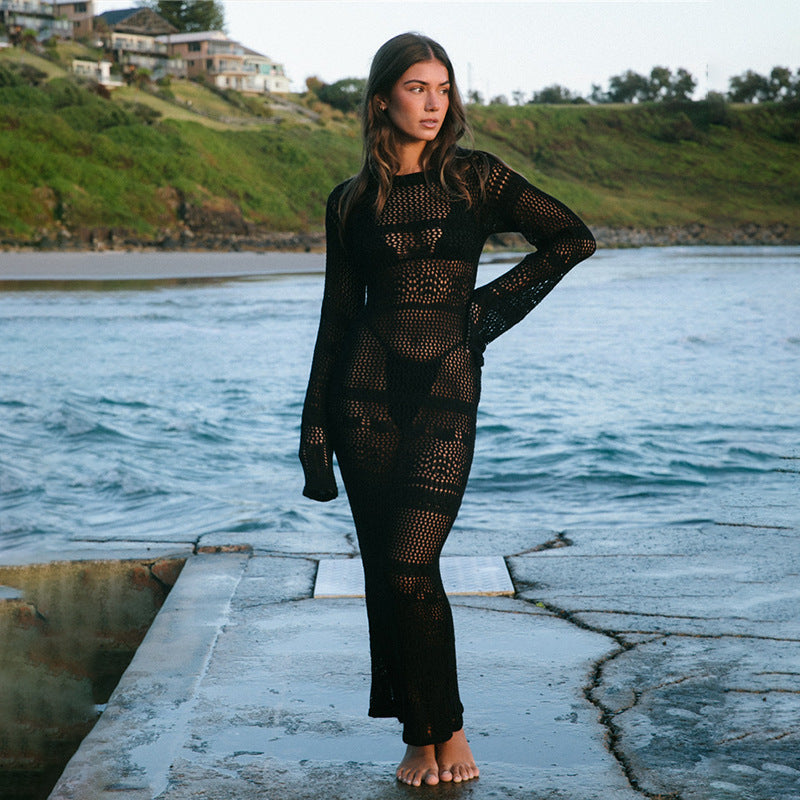 Knitted Dress Beach Cover Up